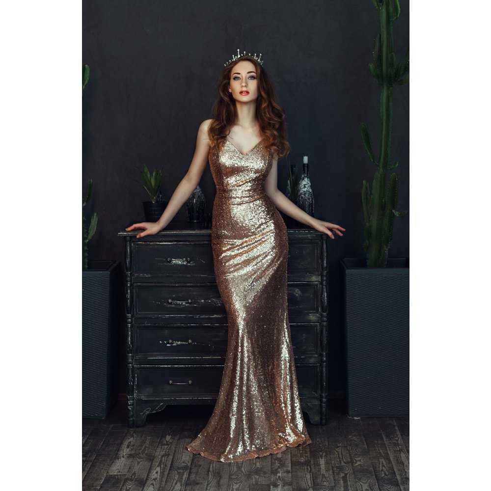 Golden Glamour Shine Dress