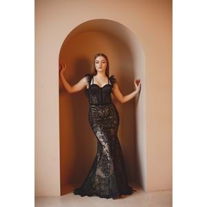 Lace Noir Elegance Dress