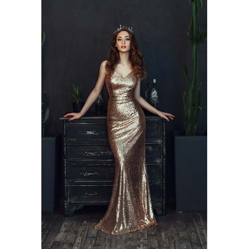 Golden Glamour Shine Dress